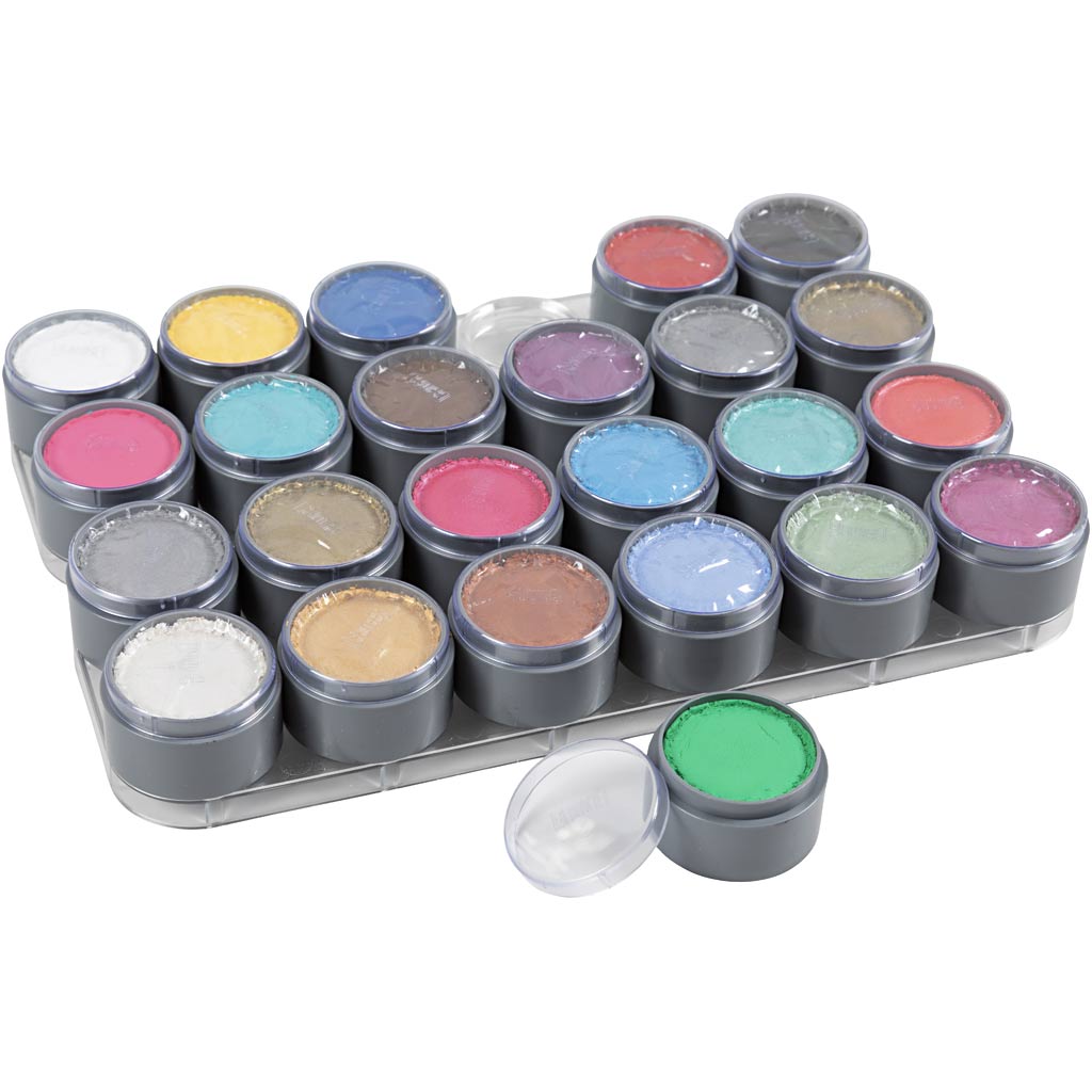 Grimas Schmink - Schminkpalet, diverse kleuren, 24x15 ml/ 1 doos