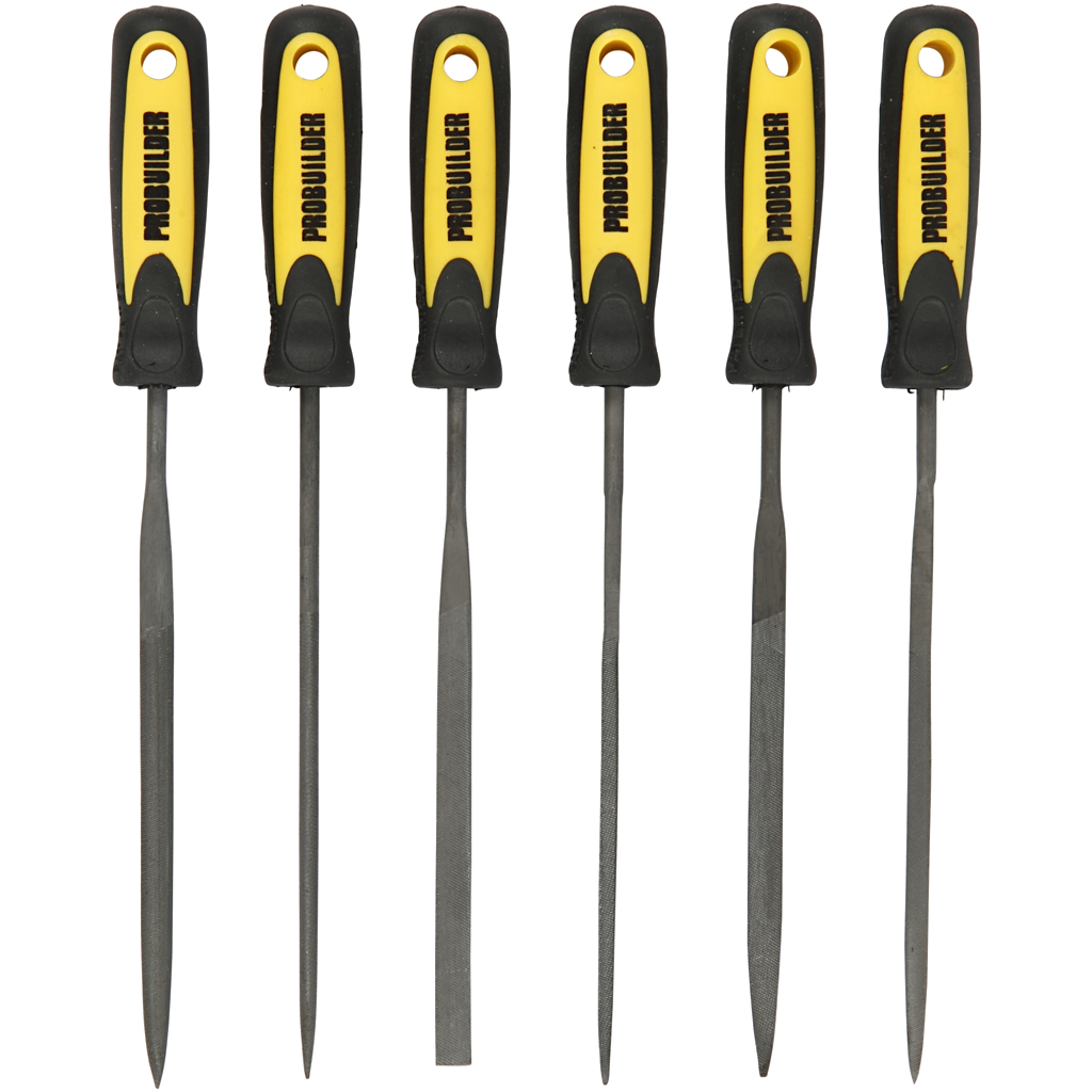 Nøgle-filesæt, 6 stk./ 1 sæt