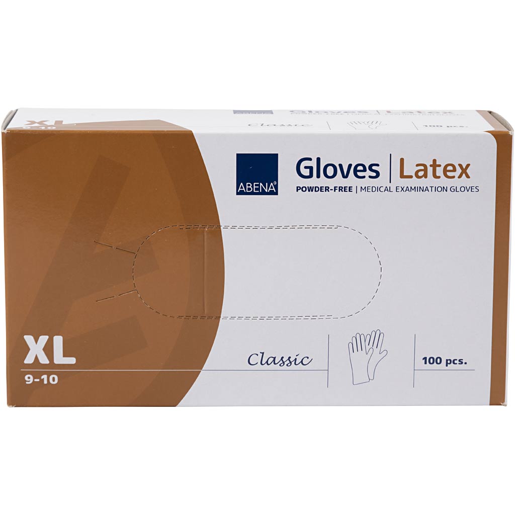 Latex handschoenen, afm x-large , 100 stuk/ 1 doos