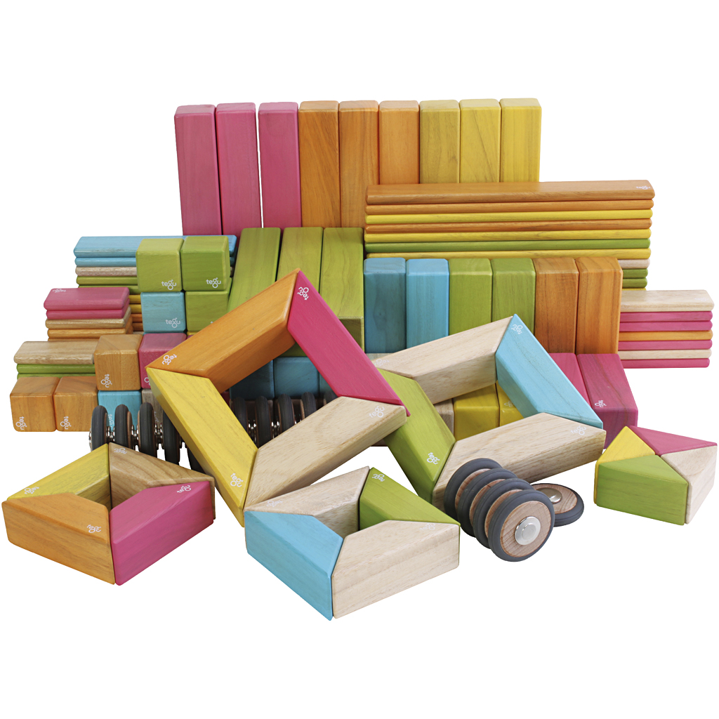 Tegu magnetiske byggeklodser, 130 stk./ 1 sæt