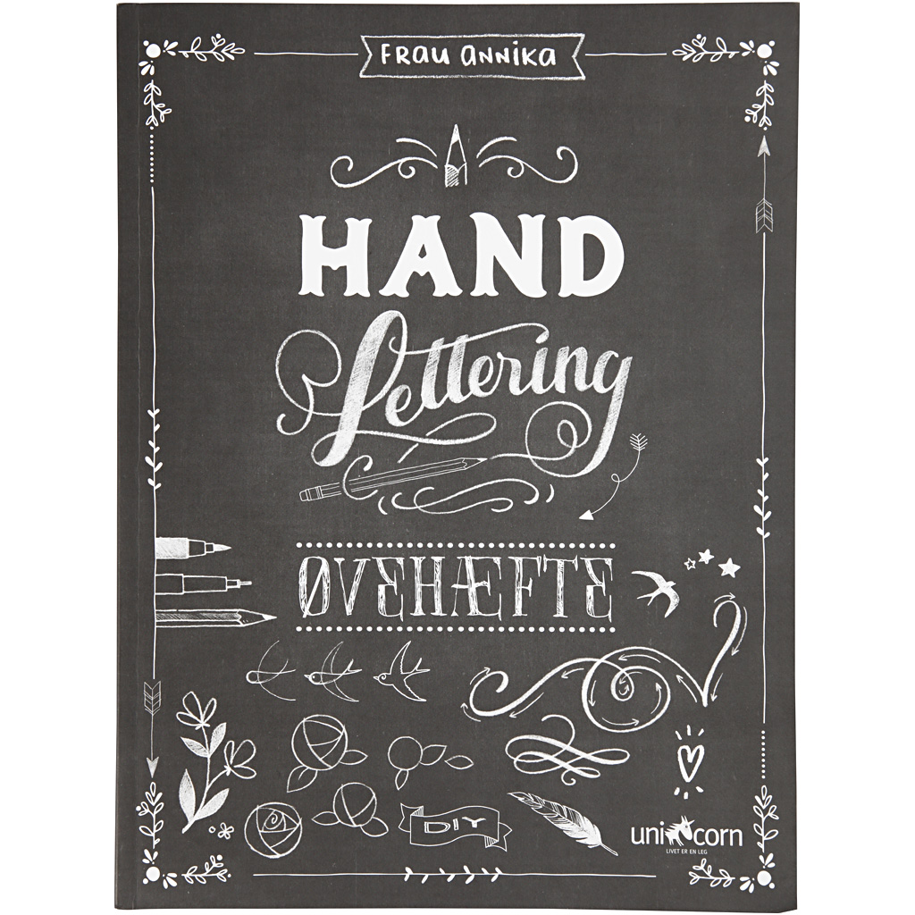 Handlettering - Oefeningen, afm 21x28 cm, dikte 1 cm, 63 , 1 stuk