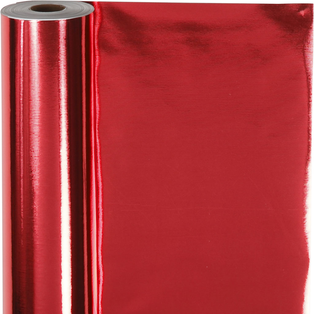 Cadeaupapier, B: 50 cm, 65 gr, rood, 100 m/ 1 rol