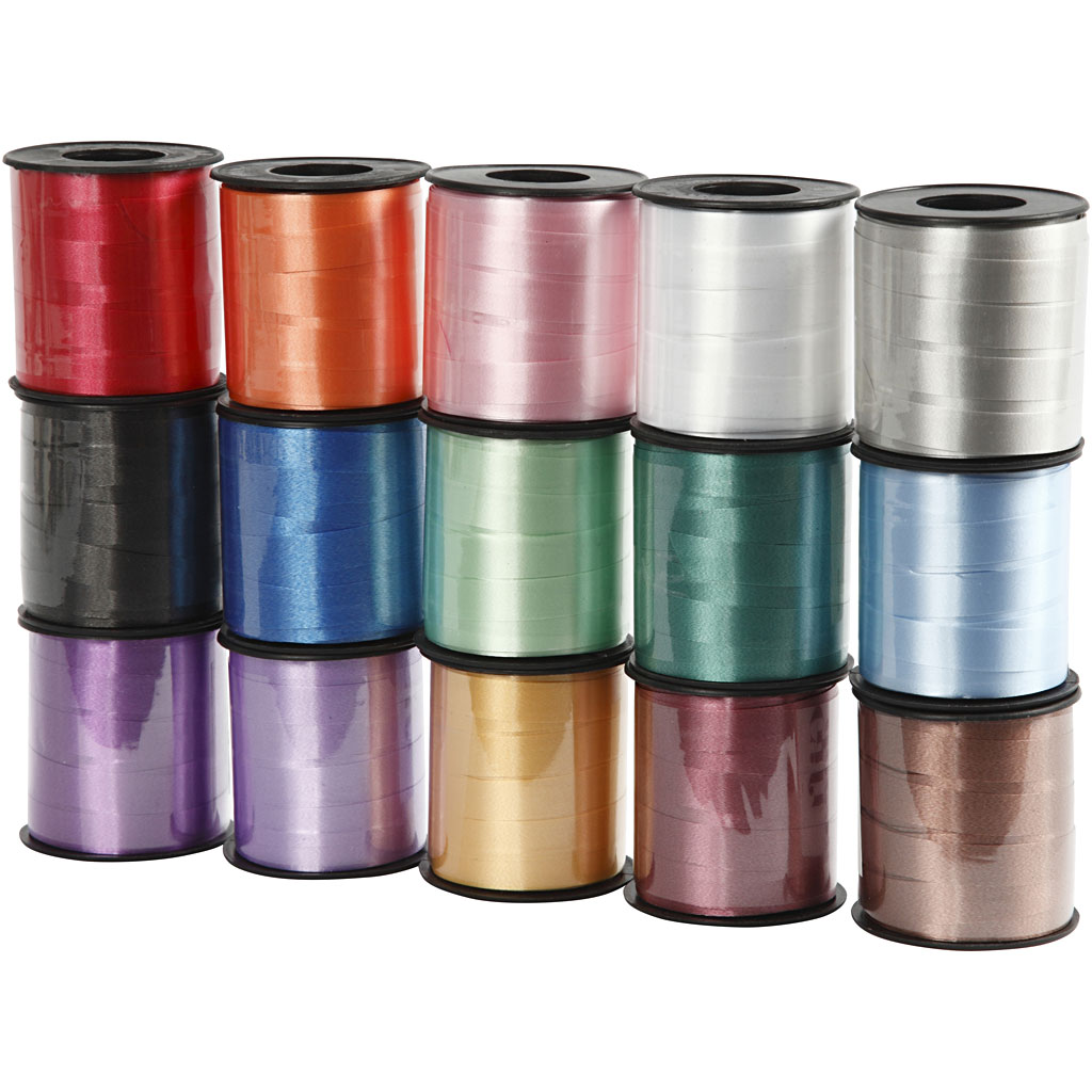 Cadeaulint, b: 10 mm, 15x50 m, diverse kleuren