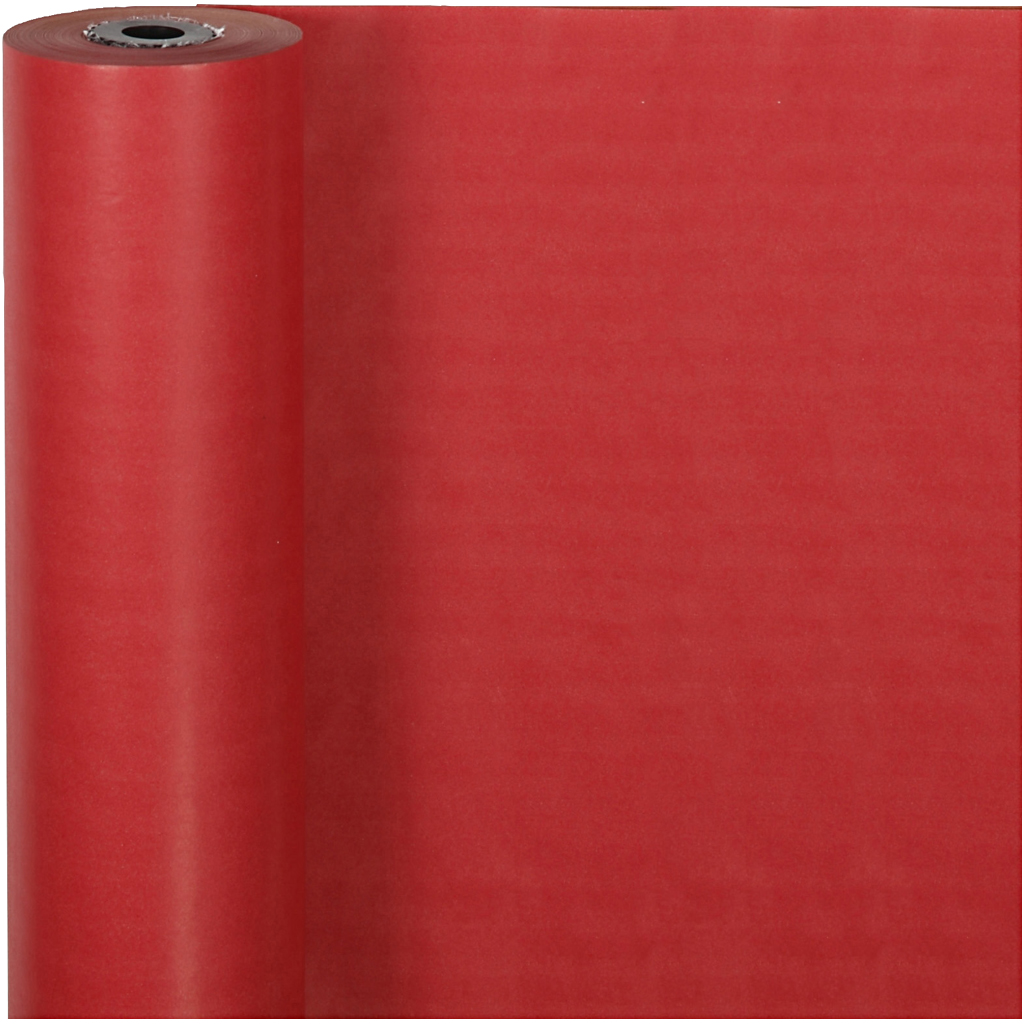 Cadeaupapier, B: 50 cm, 60 gr, rood, 100 m/ 1 rol