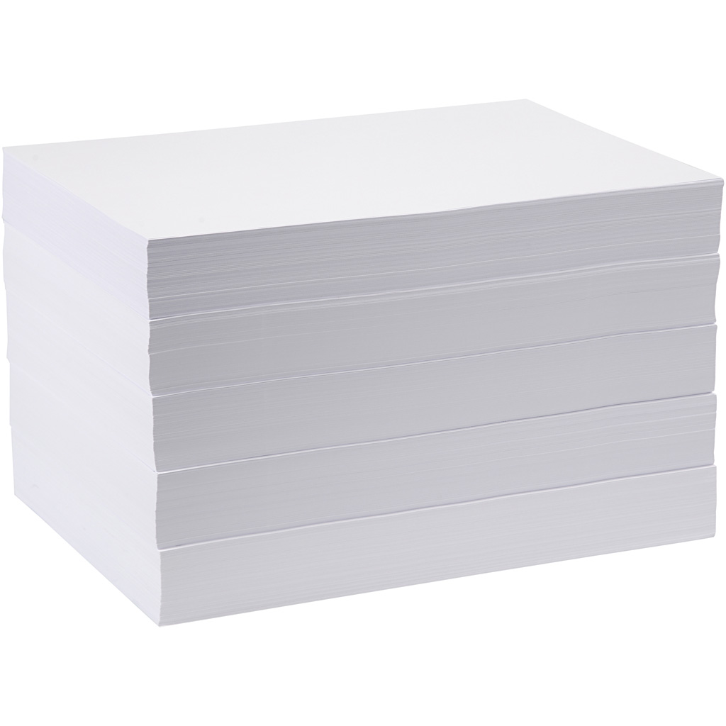 Tekenpapier, A3, 297x420 mm, 80 gr, wit, 5x500 vel/ 1 doos