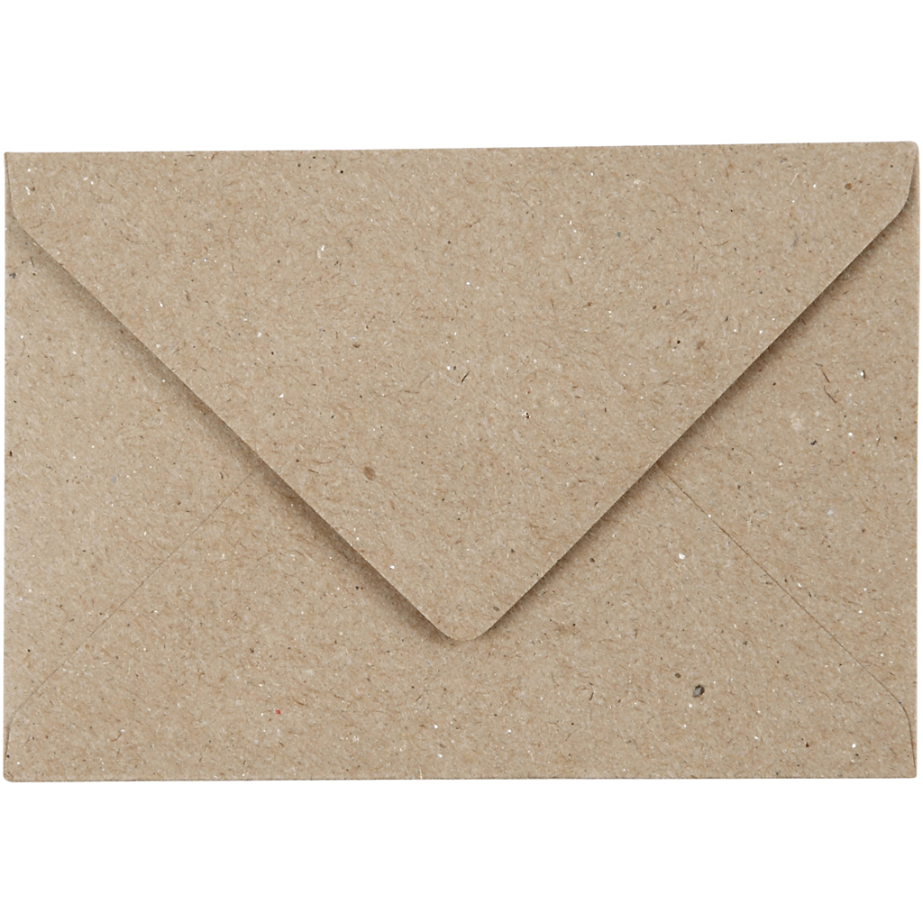Gerecyclede Enveloppen, C7 7,8x11,5 cm, naturel, 50 stuks