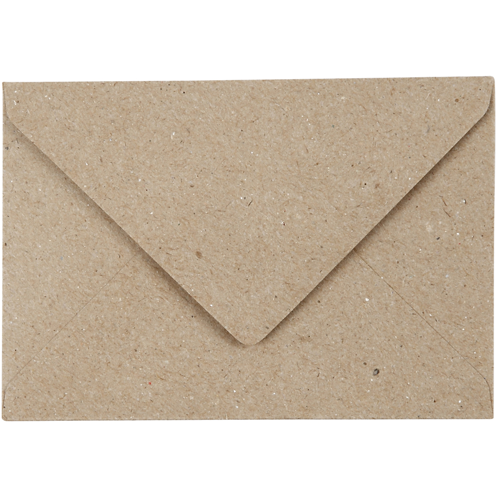 Gerecyclede Enveloppen, C7 7,8x11,5 cm, naturel, 50 stuks