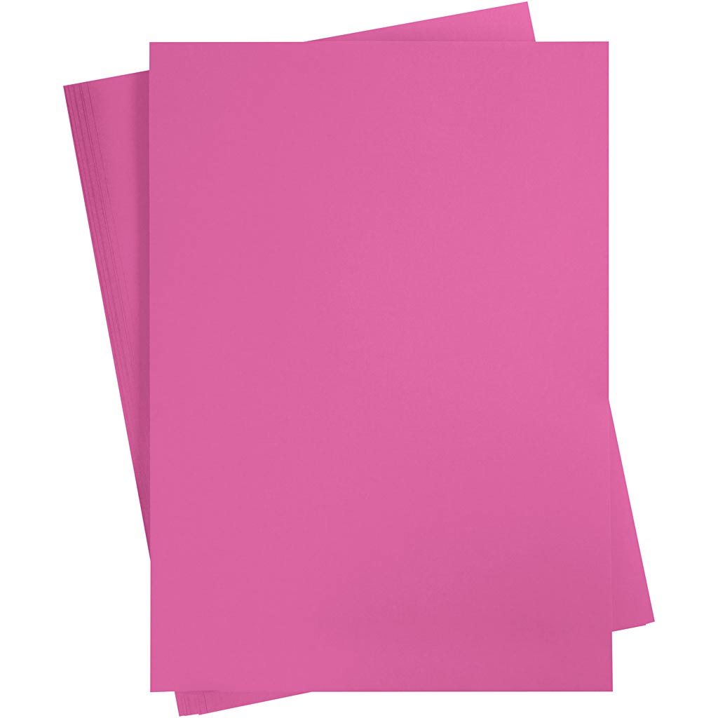 Gekleurd Karton, A2, 420x600 mm, 180 gr, roze, 100 vel/ 1 doos