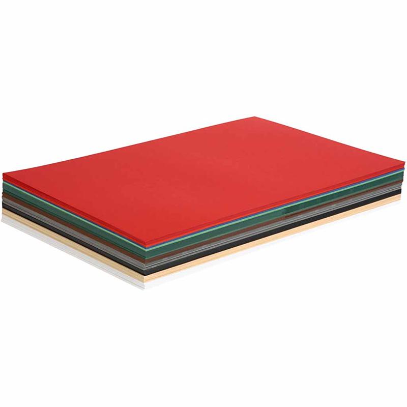 Kerst karton, A3, 297x420 mm, 180 gr, diverse kleuren, 300 div vellen/ 1 doos