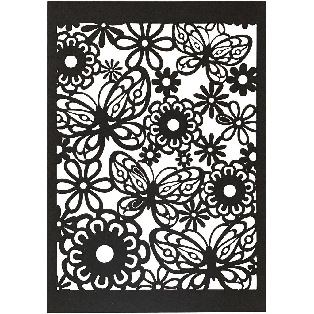Blondekarton, 10,5x15 cm, 200 g, sort, 10 stk./ 1 pk.