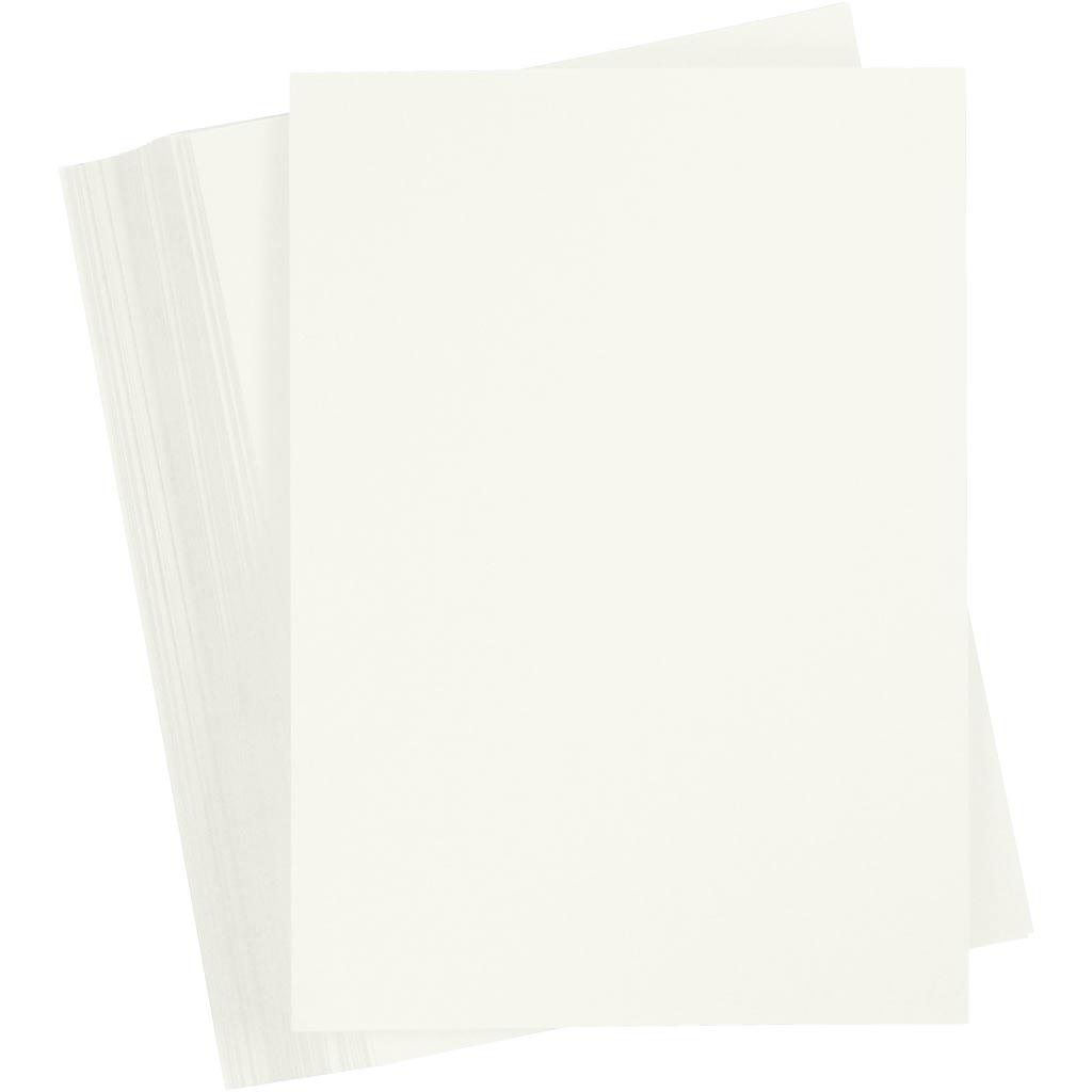 Gekleurd Karton, A4, 210x297 mm, 180 gr, off-white, 100 vel/ 1 doos