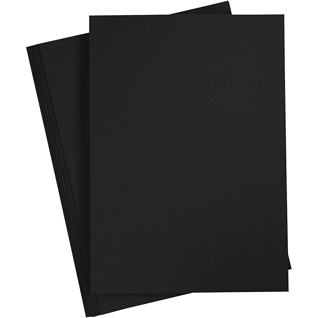 Papier, A4, 210x297 mm, 80 gr, zwart, 20 stuk/ 1 doos