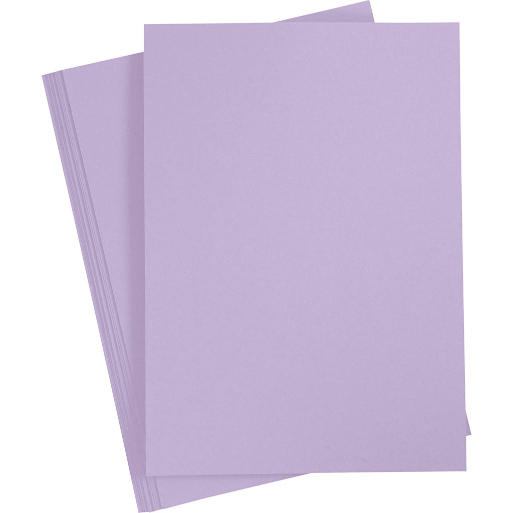 Karton, A4, 210x297 mm, 220 gr, lichtpaars, 10 stuk/ 1 doos