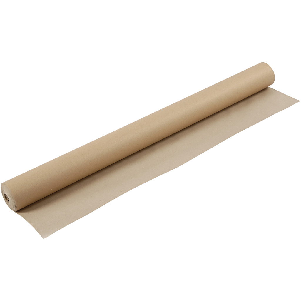 Kraft Papier Op Rol, B: 96 cm, 130 gr, Bruin, 30 M, 1 Rol