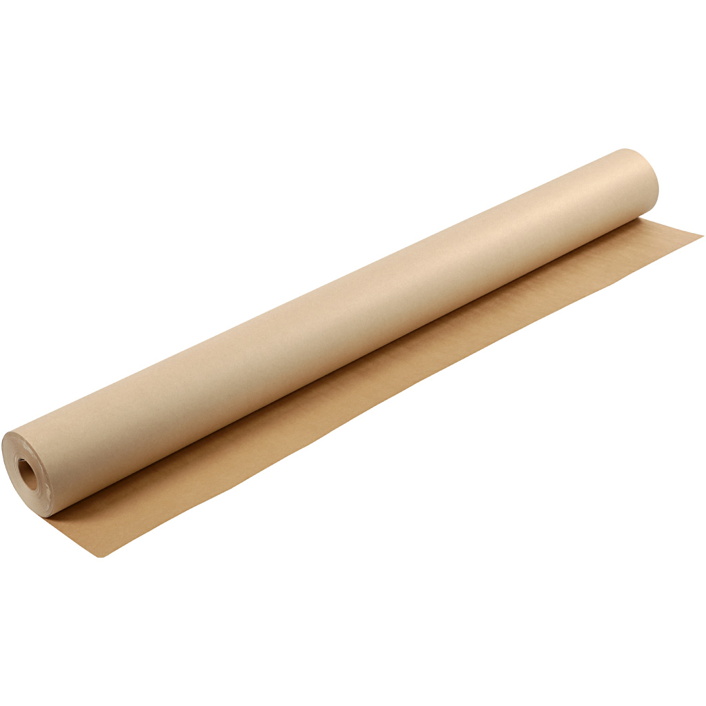 Kraft papier op rol, B: 150 cm, 200 gr, bruin, 50 m/ 1 rol