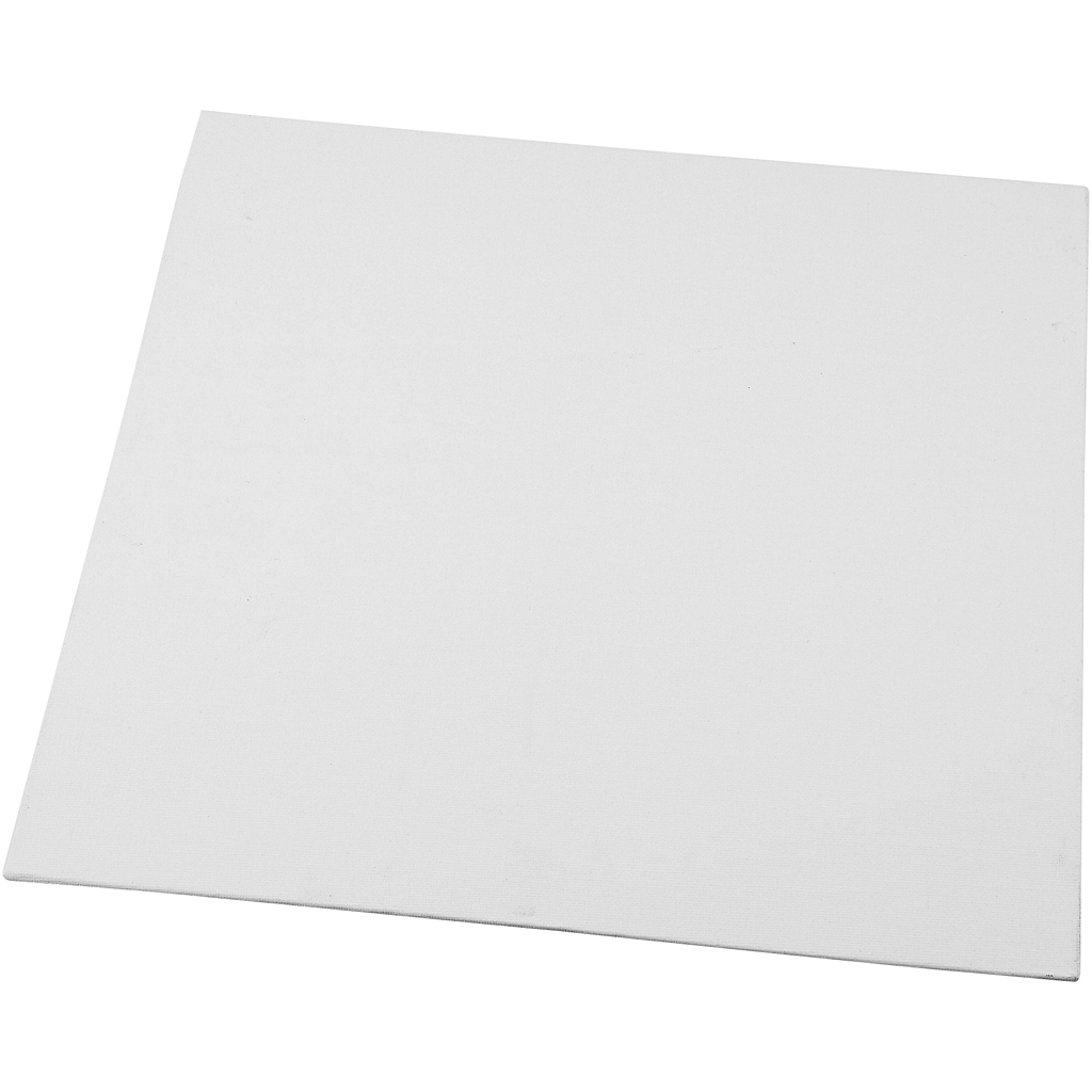 Canvas paneel afm 30x30 cm dikte 3 mm wit 1stuk 280 gr