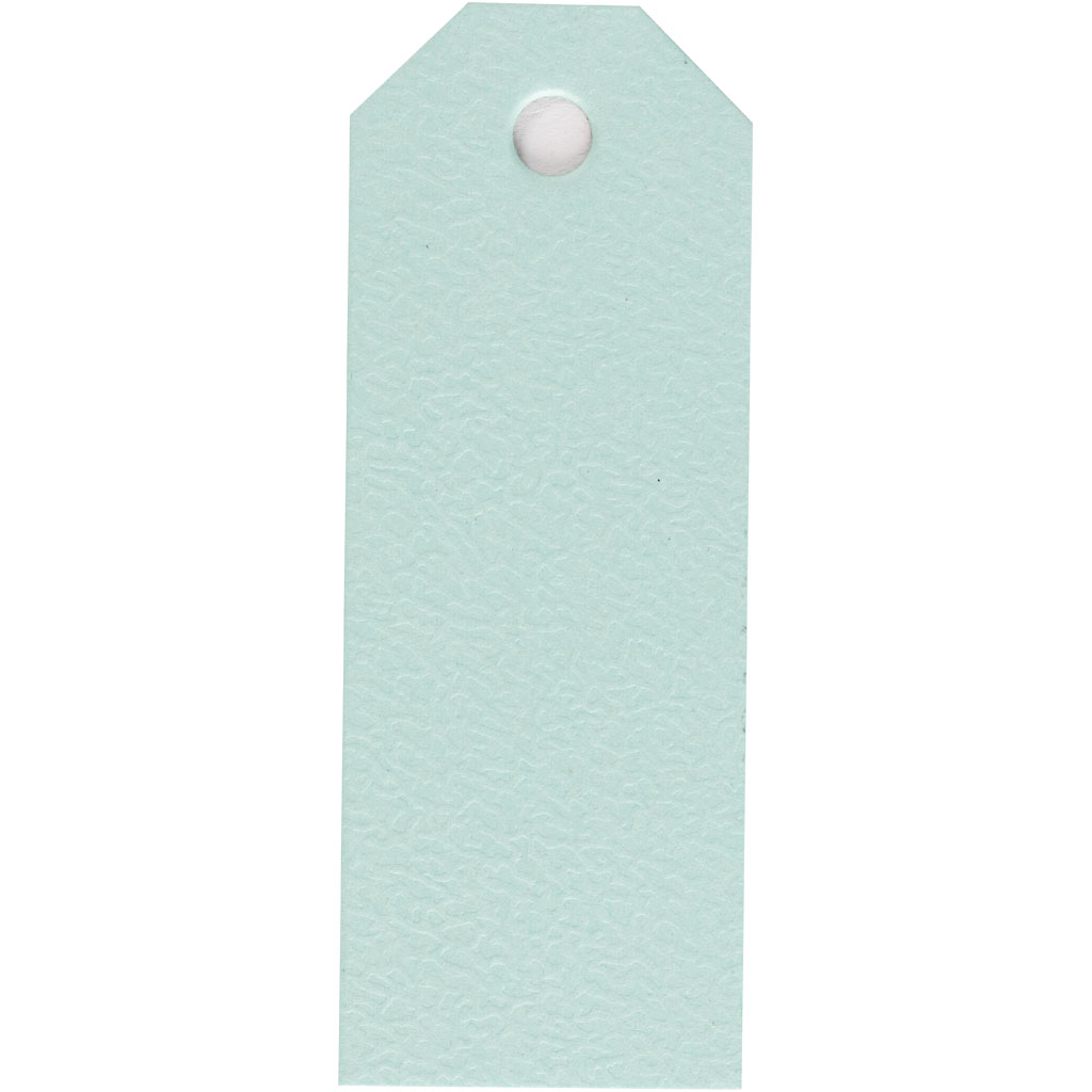 Creativ Company Manilla-labels, afm 3x8 cm, 220 gr, lichtblauw, 20 stuk/ 1 doos afbeelding