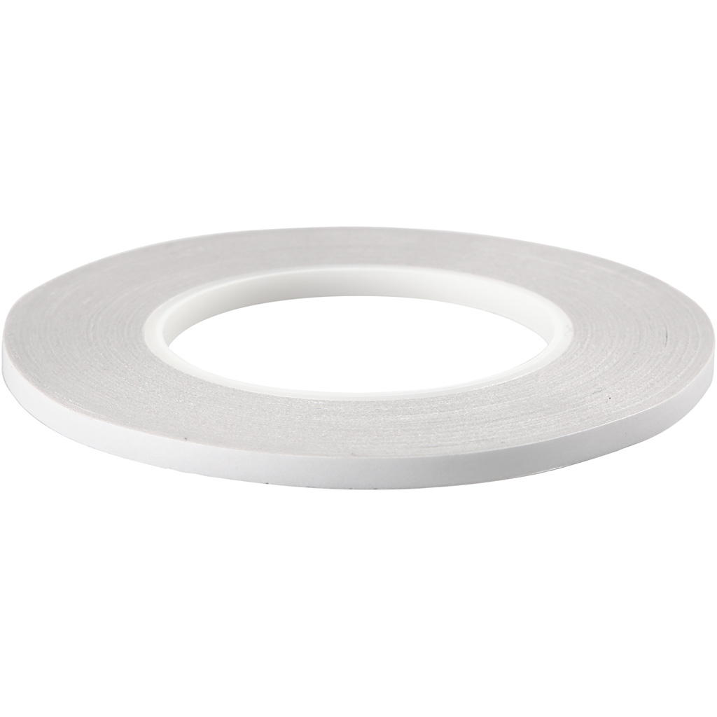 Dobbeltsidig Selvklebende Tape, B: 6 mm, 6x50m/ 1 pk.