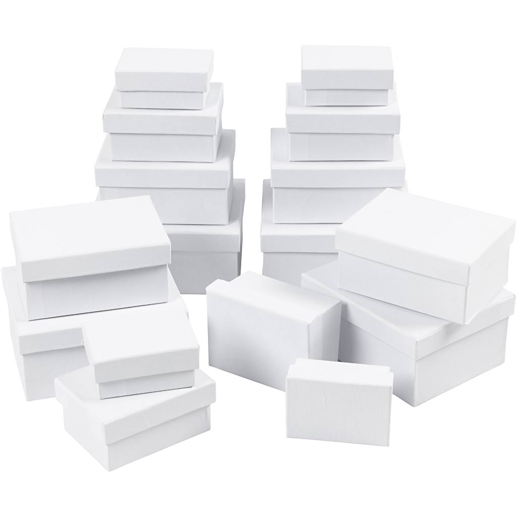 Rechthoekige dozen, 4 stuk/ 1 doos
