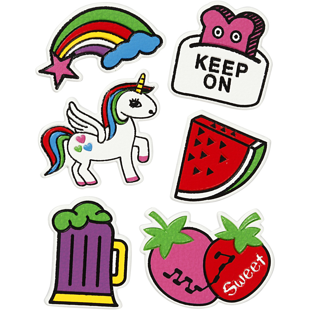 Soft Stickers , Keep on, 12,2x17,75 cm, 1 vel