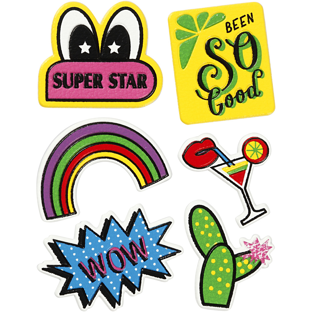 Soft Stickers , Super Star, 12,2x17,75 cm, 1 vel