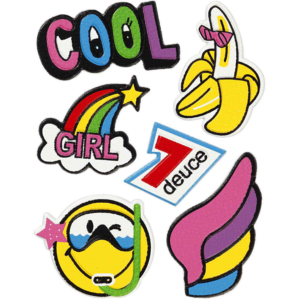 Soft Stickers , Cool Girl, 12,2x17,75 cm, 1 vel