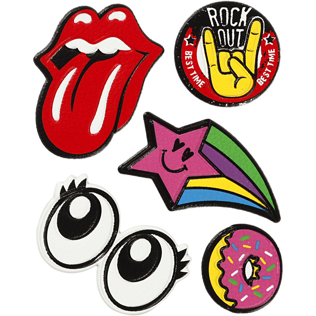 Soft Stickers , Rock Out, 12,2x17,75 cm, 1 vel