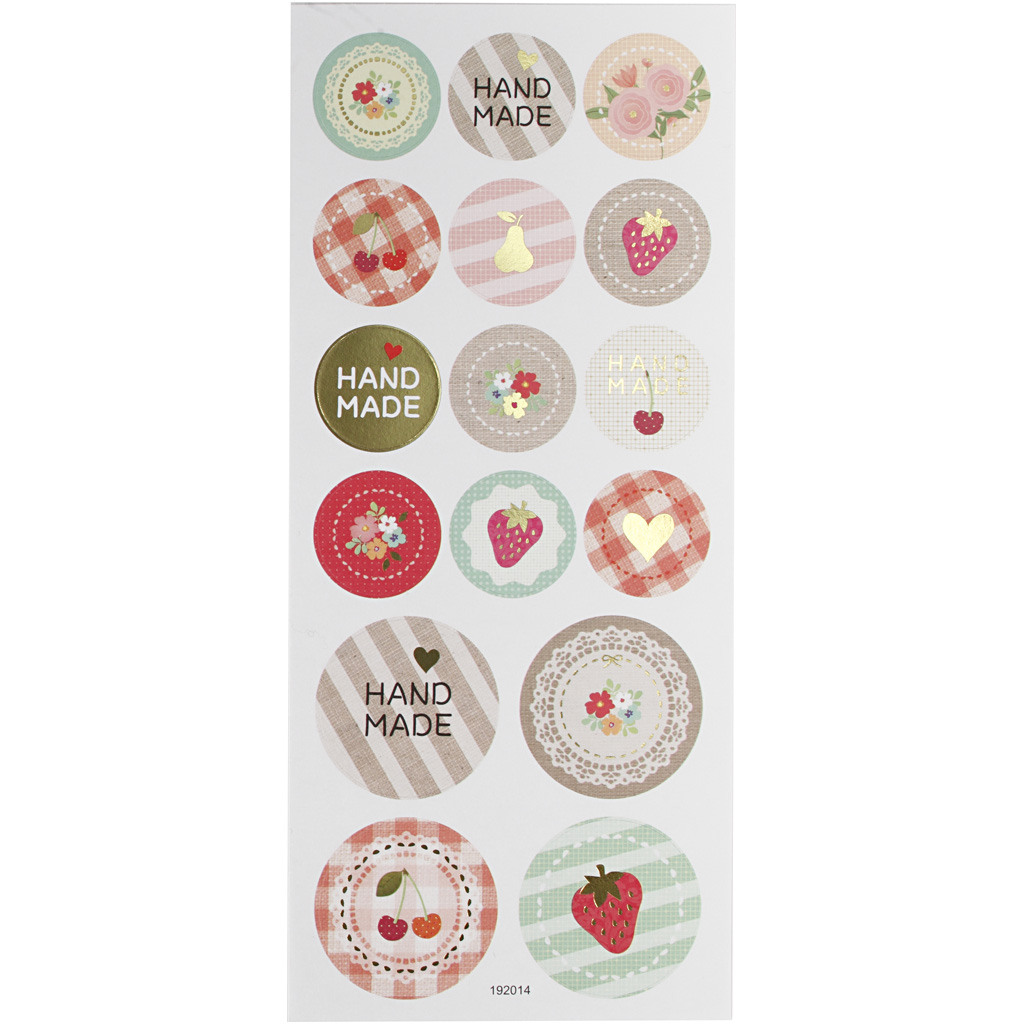 Stickers, handmade, 10x23 cm, 1 vel