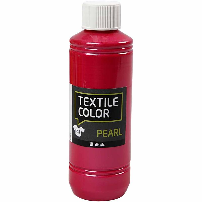 Textile Color, parelmoer, roze, 250 ml/ 1 fles