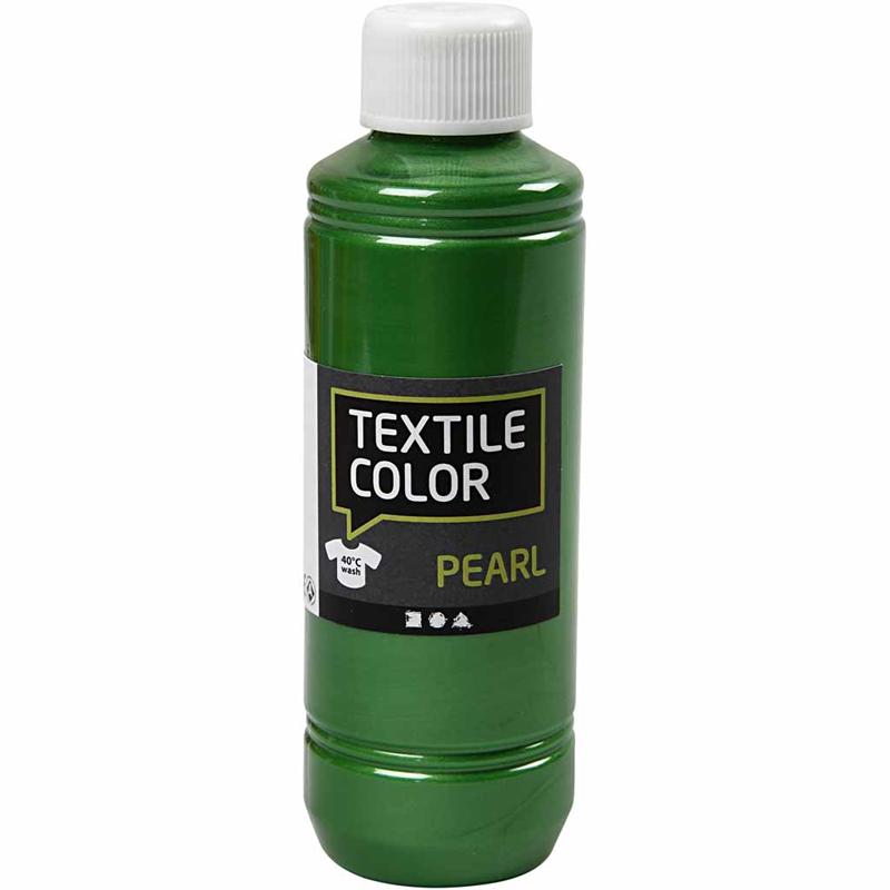 Textile Color, parelmoer, brilliant groen, 250 ml/ 1 fles