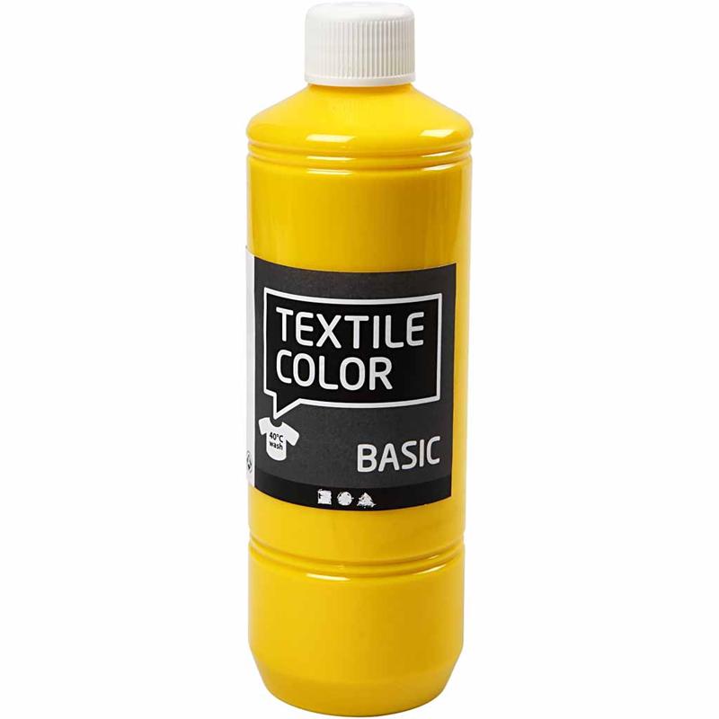 Creotime Textile Color Primair Geel textielverf - 500ml