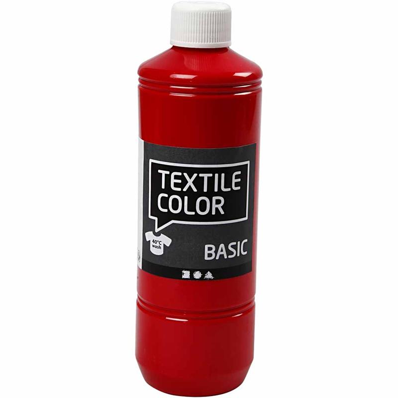 Textile Color, rood, 500 ml/ 1 fles