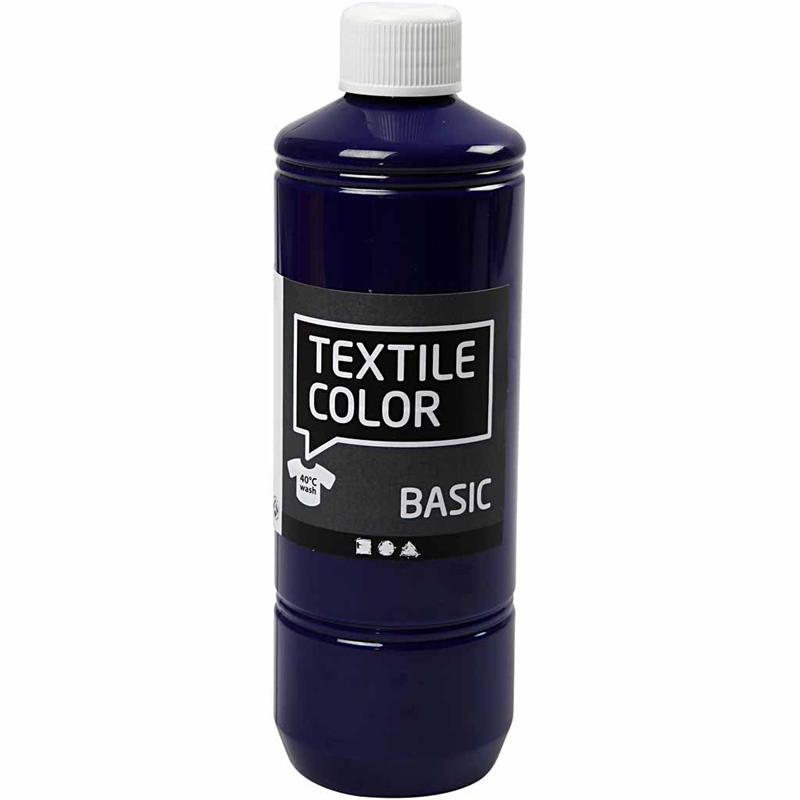 Textile Color, brilliant blauw, 500 ml/ 1 fles