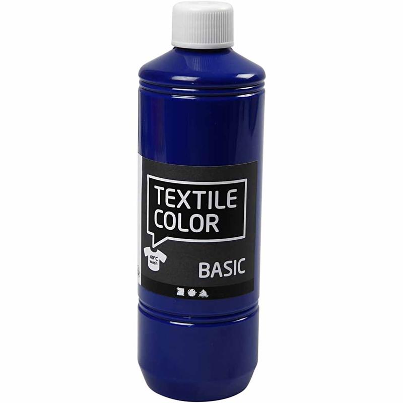 Creotime Textile Color Primair Blauw textielverf - 500ml
