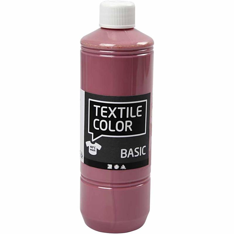 Textile Color, donkerroze, 500 ml/ 1 fles