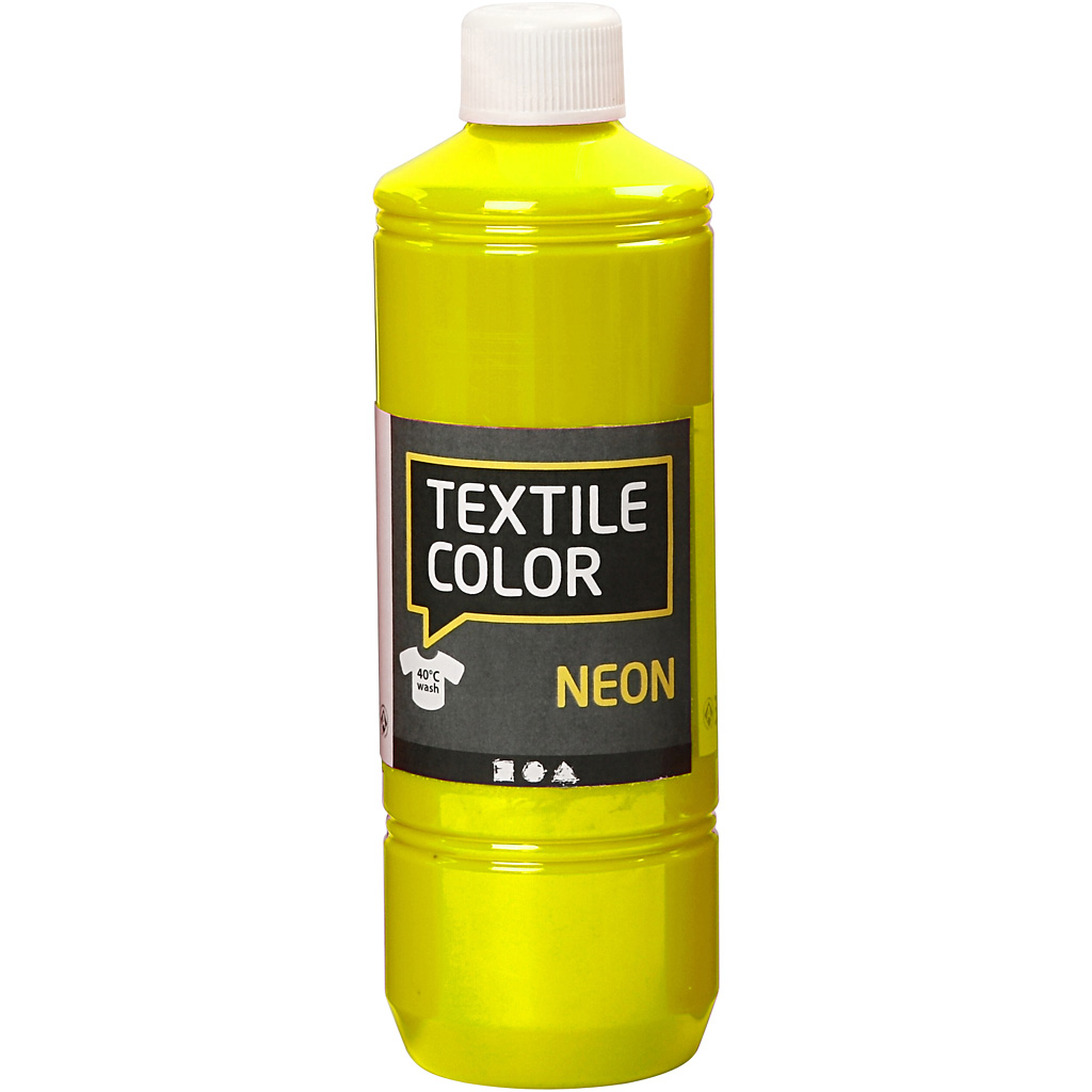 Textile Color, neon geel, 500 ml/ 1 fles