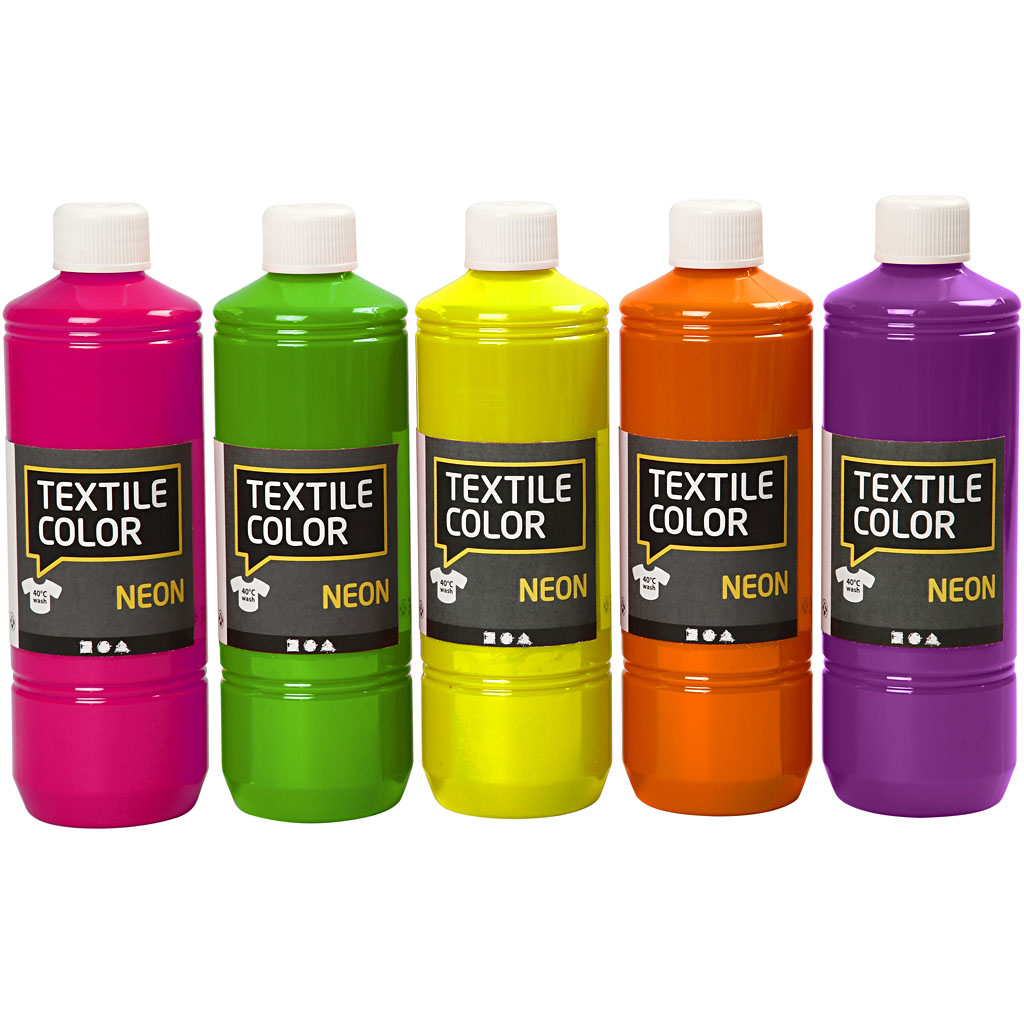 Textile Color, diverse kleuren, 5x500 ml/ 1 doos