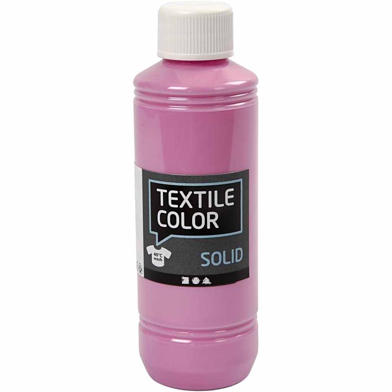 Textile Color, dekkend, roze, 250 ml/ 1 fles