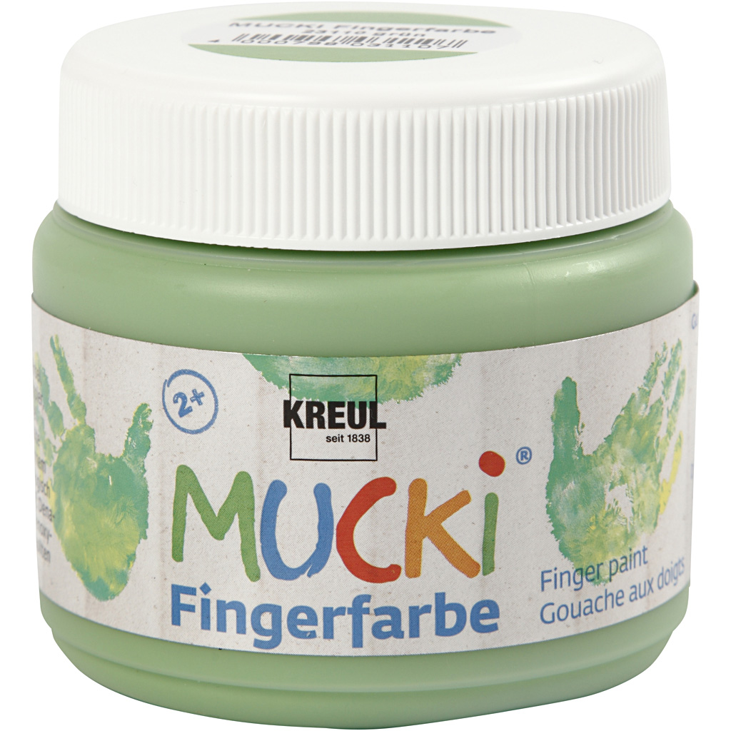 Mucki Fingermaling - Grøn - 150 Ml