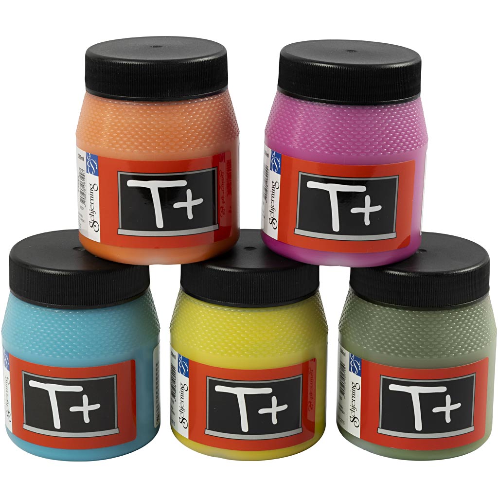 Schoolbordverf, diverse kleuren, 5x250 ml/ 1 doos