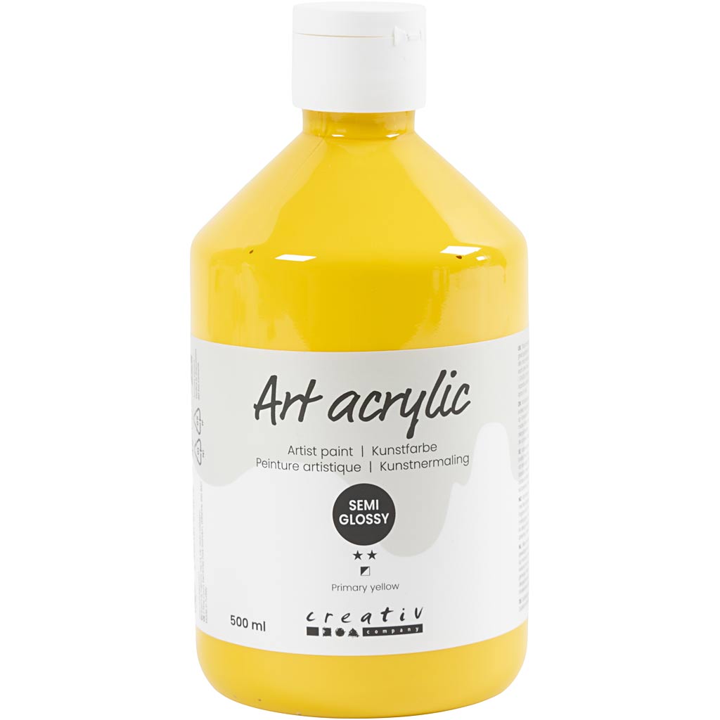 Pigment Art School, primair geel, 500 ml