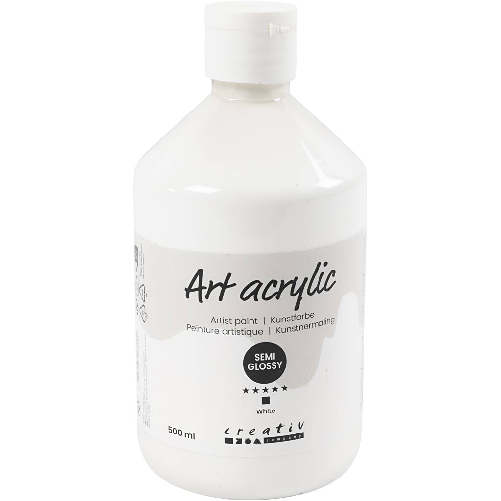 Pigment Art School, wit, 500 ml