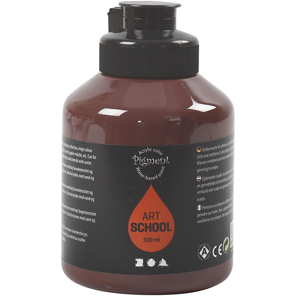 Pigment Art School, burnt umber, 500 ml