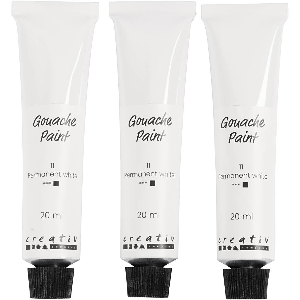 Creativ Company Https://www.cchobby.nl/gouacheverf-wit-3x20-ml-1-doos