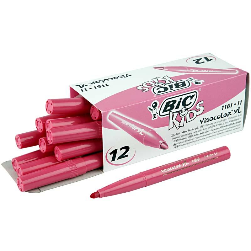 Visa Color kleurstiften, lijndikte 3 mm, roze, 12 stuk/ 1 doos