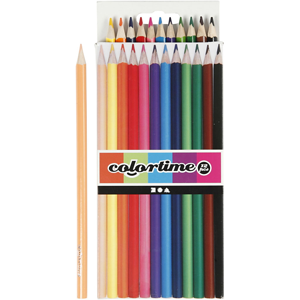 Colortime Kleurpotloden 3 Mm Vulling Multicolor 12 Stuks