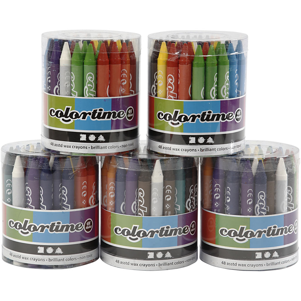 Colortime kleurkrijt 5x48div