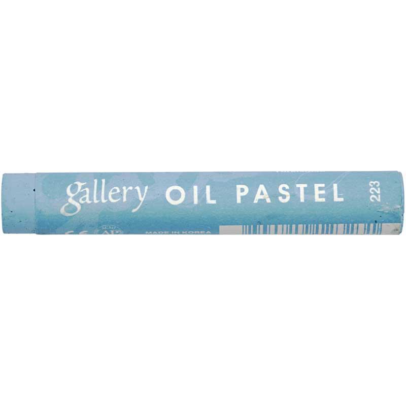 Gallery Oliepastels Premium, L: 7 cm, dikte 11 mm, turquoiseblauw (223), 6 stuk/ 1 doos