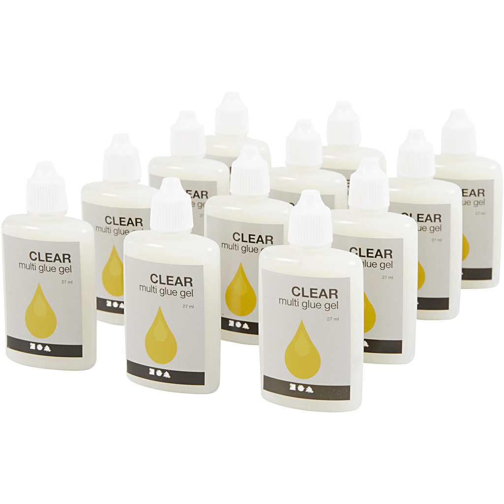 Clear - Multi Glue gel, 12x27 ml