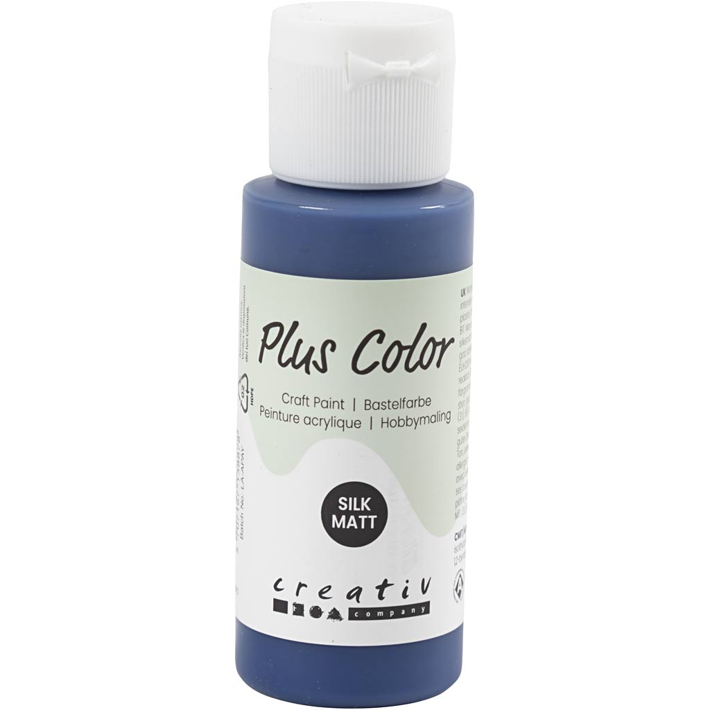 Plus Color Hobbymaling - Marineblå - 60 Ml